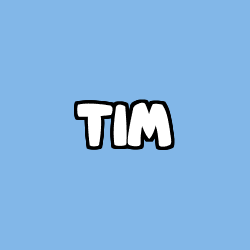 Coloriage pr&eacute;nom TIM