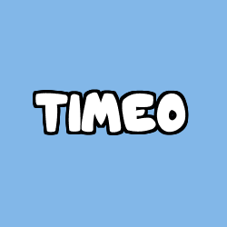 Coloriage prénom TIMEO