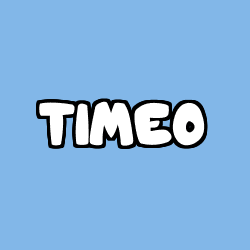 Coloriage pr&eacute;nom TIMEO