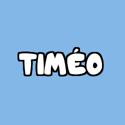 Coloriage prénom TIMÉO
