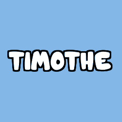 Coloriage pr&eacute;nom TIMOTHE