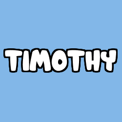 Coloriage prénom TIMOTHY