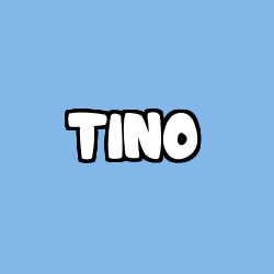 Coloriage pr&eacute;nom TINO