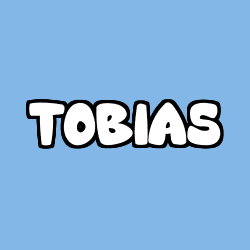 Coloriage prénom TOBIAS