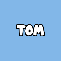 Coloriage prénom TOM