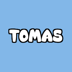 Coloriage pr&eacute;nom TOMAS