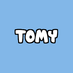 Coloriage pr&eacute;nom TOMY