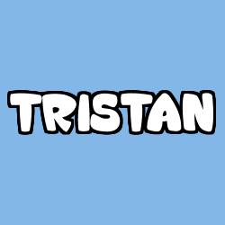 Coloriage pr&eacute;nom TRISTAN