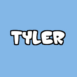 Coloriage pr&eacute;nom TYLER