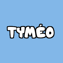 Coloriage pr&eacute;nom TYM&Eacute;O