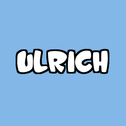 Coloriage pr&eacute;nom ULRICH