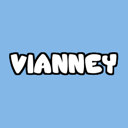Coloriage pr&eacute;nom VIANNEY