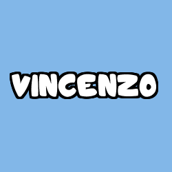Coloriage pr&eacute;nom VINCENZO