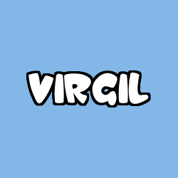 Coloriage prénom VIRGIL