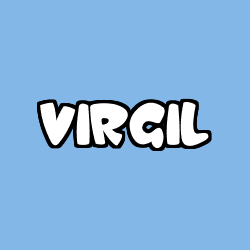 Coloriage pr&eacute;nom VIRGIL