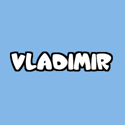 Coloriage prénom VLADIMIR