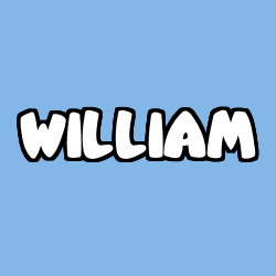Coloriage pr&eacute;nom WILLIAM