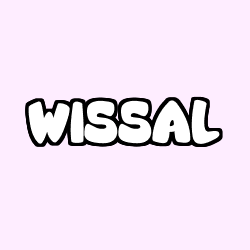Coloriage prénom WISSAL