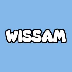 Coloriage prénom WISSAM