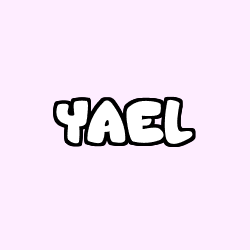 Coloriage prénom YAEL