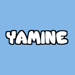 Coloriage prénom YAMINE