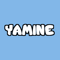 Coloriage pr&eacute;nom YAMINE
