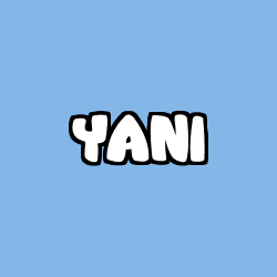 Coloriage prénom YANI