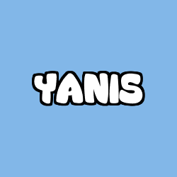 Coloriage prénom YANIS