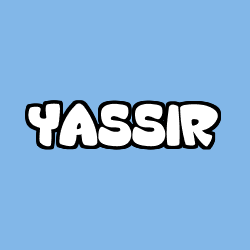 Coloriage prénom YASSIR