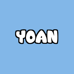 Coloriage prénom YOAN