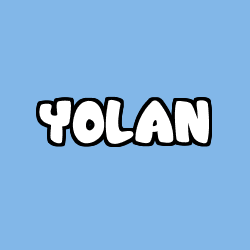 Coloriage prénom YOLAN