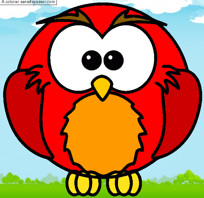 Hibou tout rond par lolo et didi
