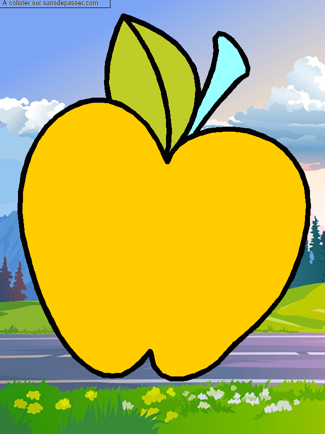 Pomme de reinette et pomme d'api par un invit&eacute;