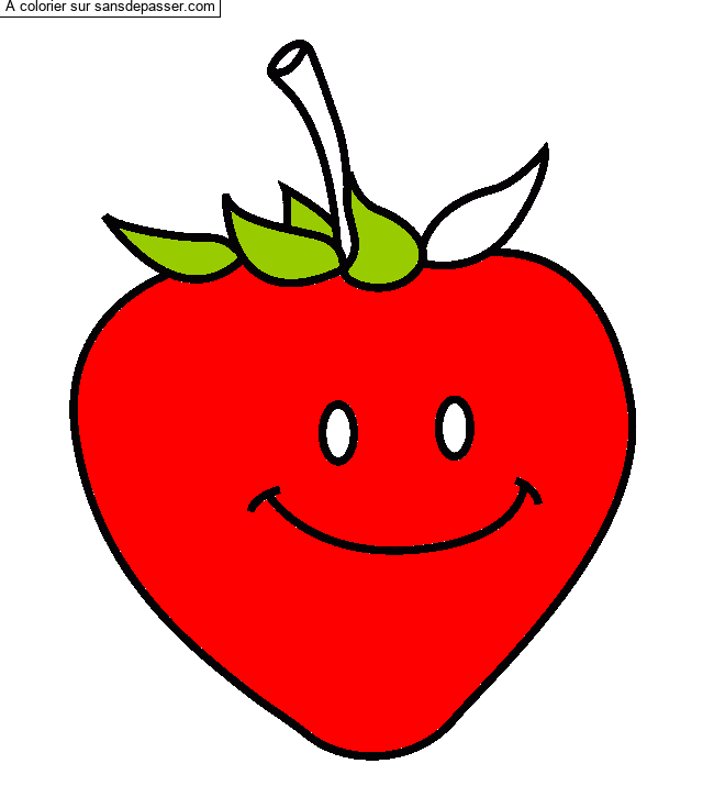Fraise souriante par un invit&eacute;