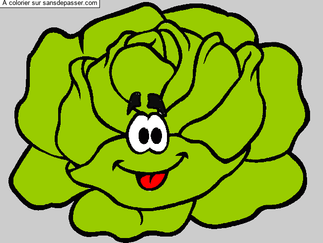 Salade souriante par un invit&eacute;
