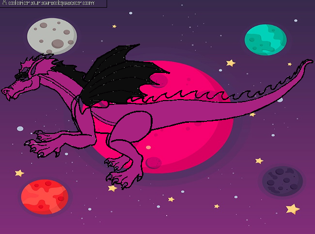 Dragon volant par un invit&eacute;