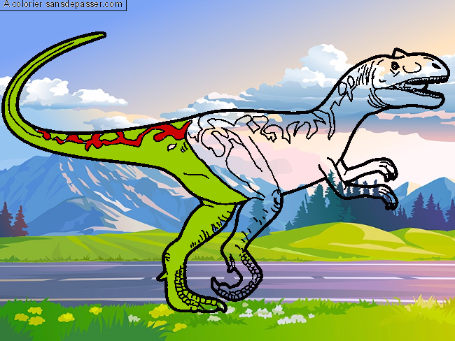 Coloriage Allosaurus