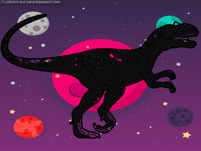 Coloriage Allosaurus par !omo