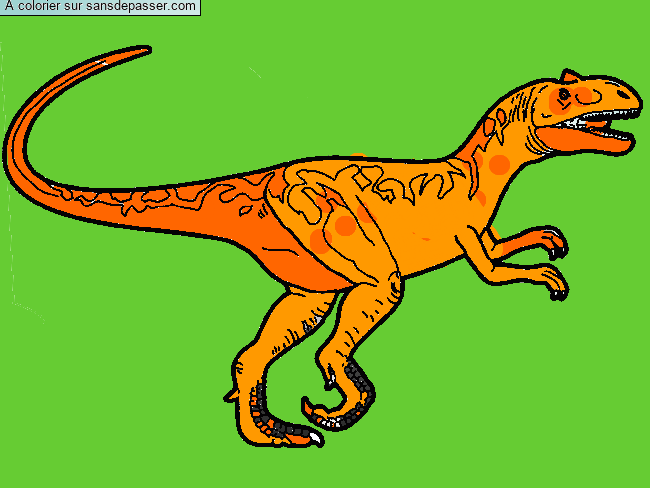 Coloriage Allosaurus par Nino3