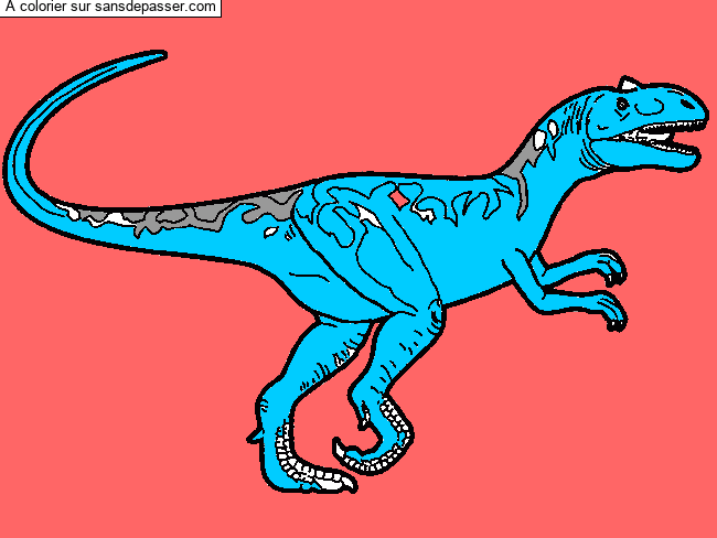 Coloriage Allosaurus par un invité