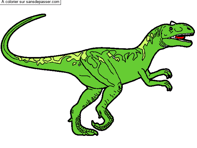 Coloriage Allosaurus par un invité