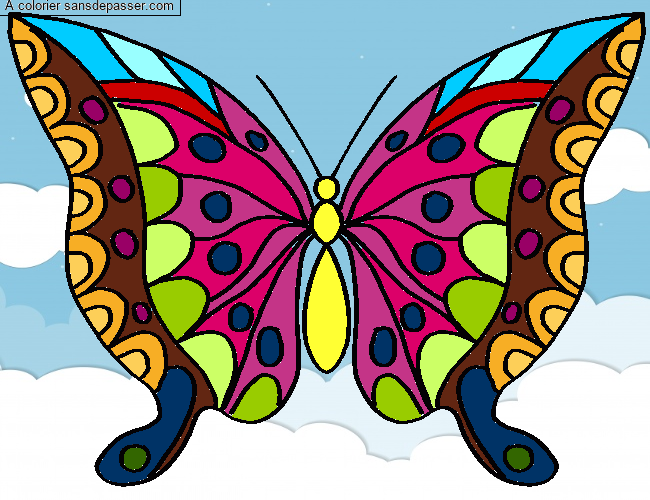 Coloriage Joli papillon par Loic6