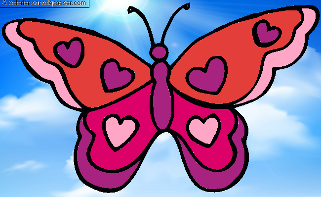 Papillon Coeurs par un invit&eacute;