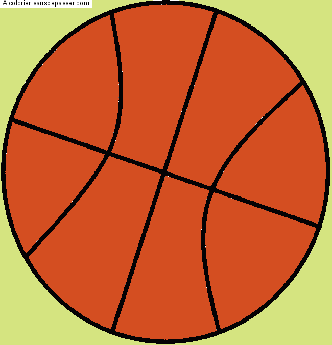 Ballon de basket par un invité