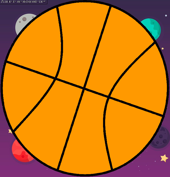 Coloriage Ballon de basket