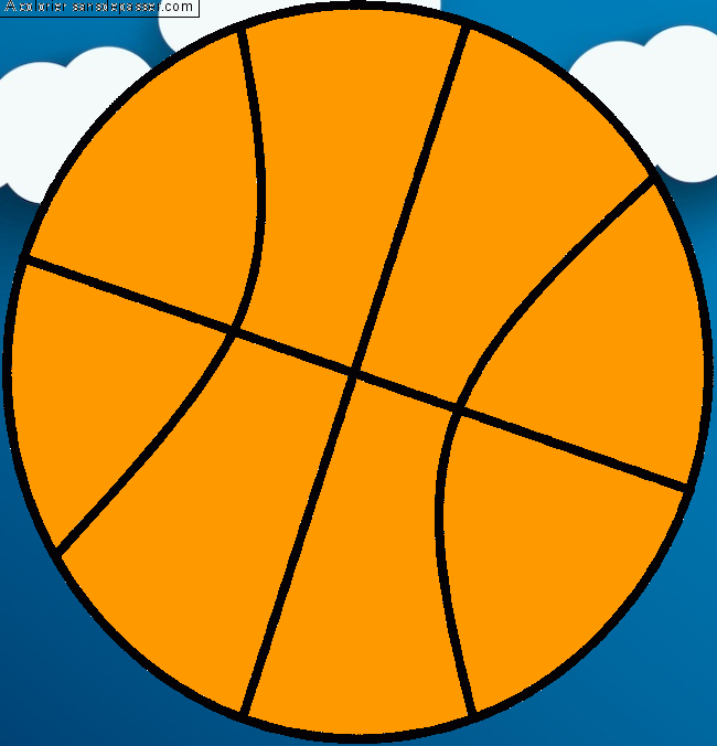 Coloriage Ballon de basket