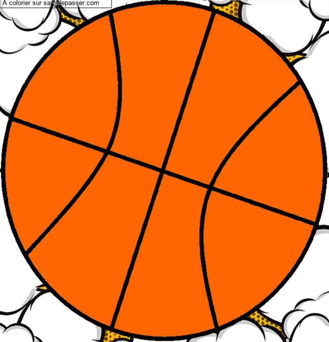 Ballon de basket par un invit&eacute;