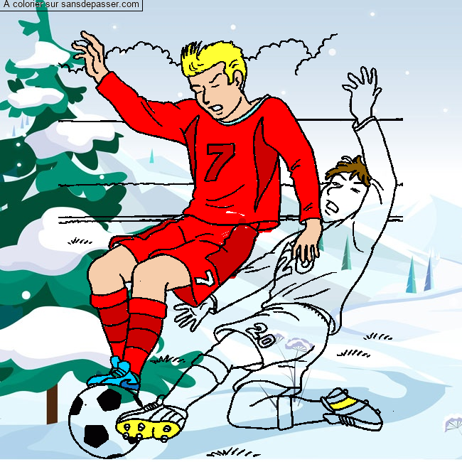 Match de football par un invit&eacute;