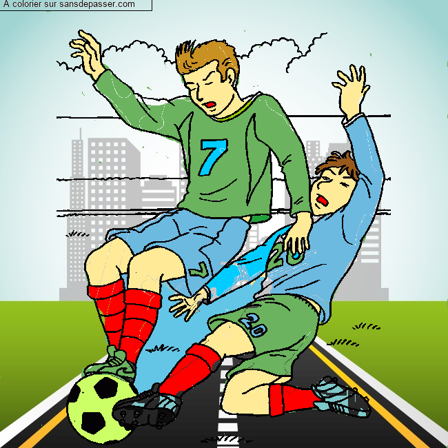 Match de football par un invit&eacute;