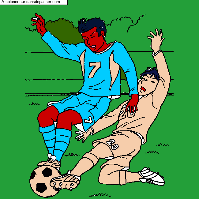 Match de football par un invit&eacute;